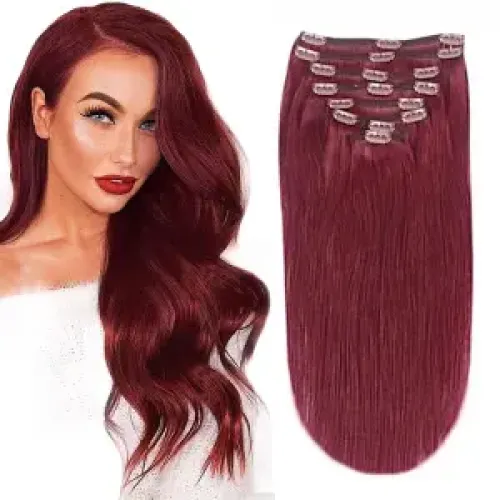 Extensii Clip-on LUXURY Burgundy