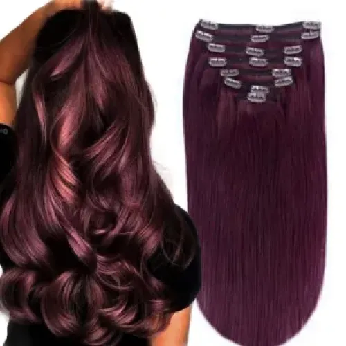 Extensii Clip-on LUXURY Saten Violet #99j